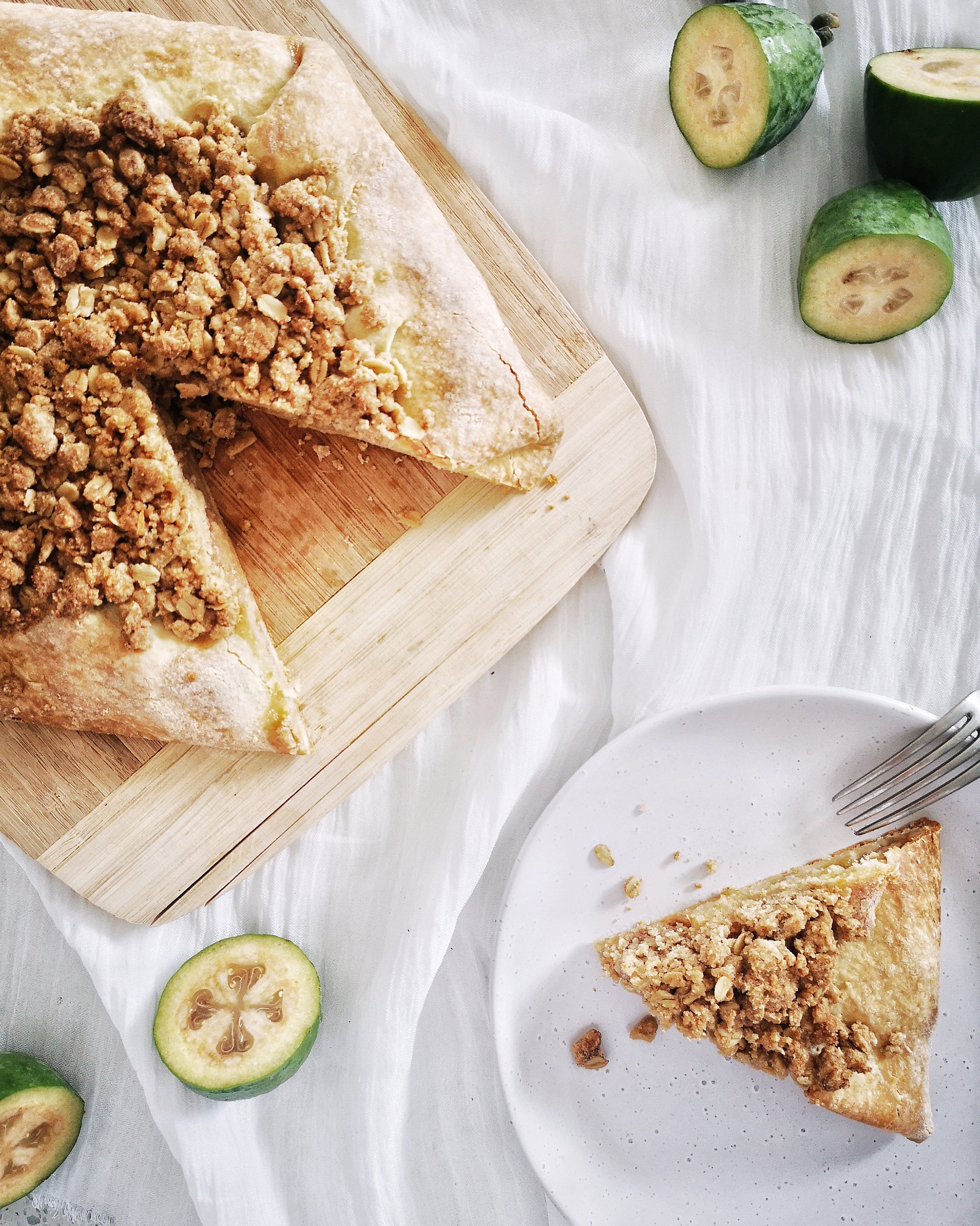 My Clay Table Feijoa Crumble Galette Recipe