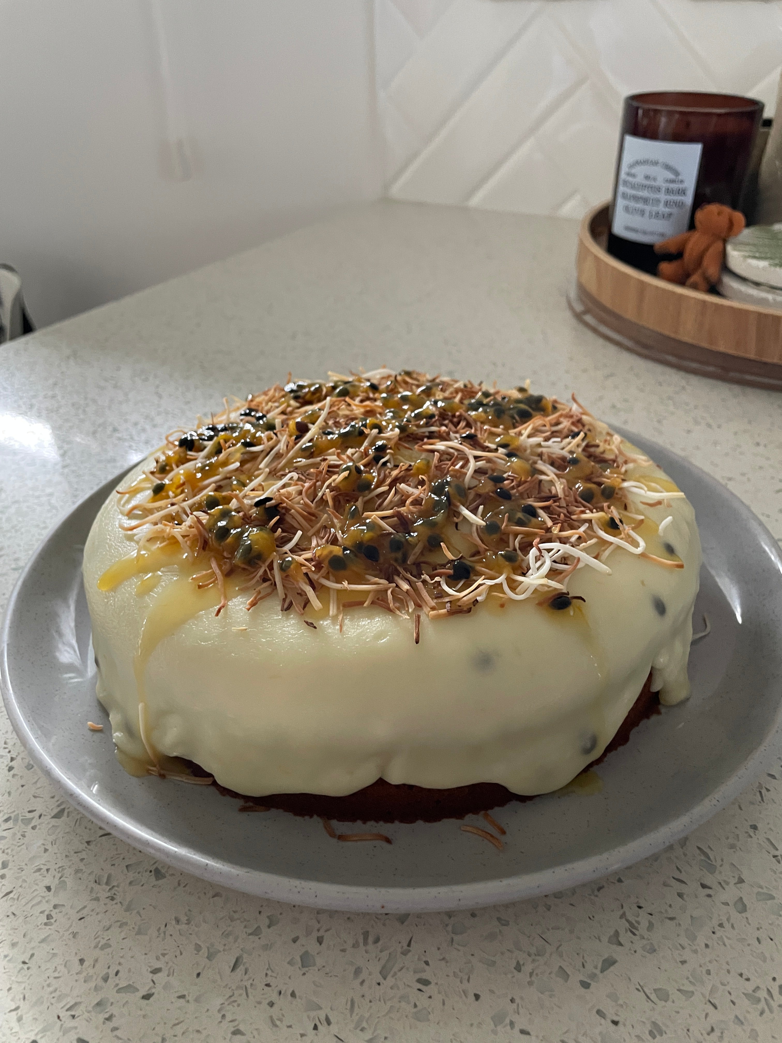 Passionfruit & Coconut Cake