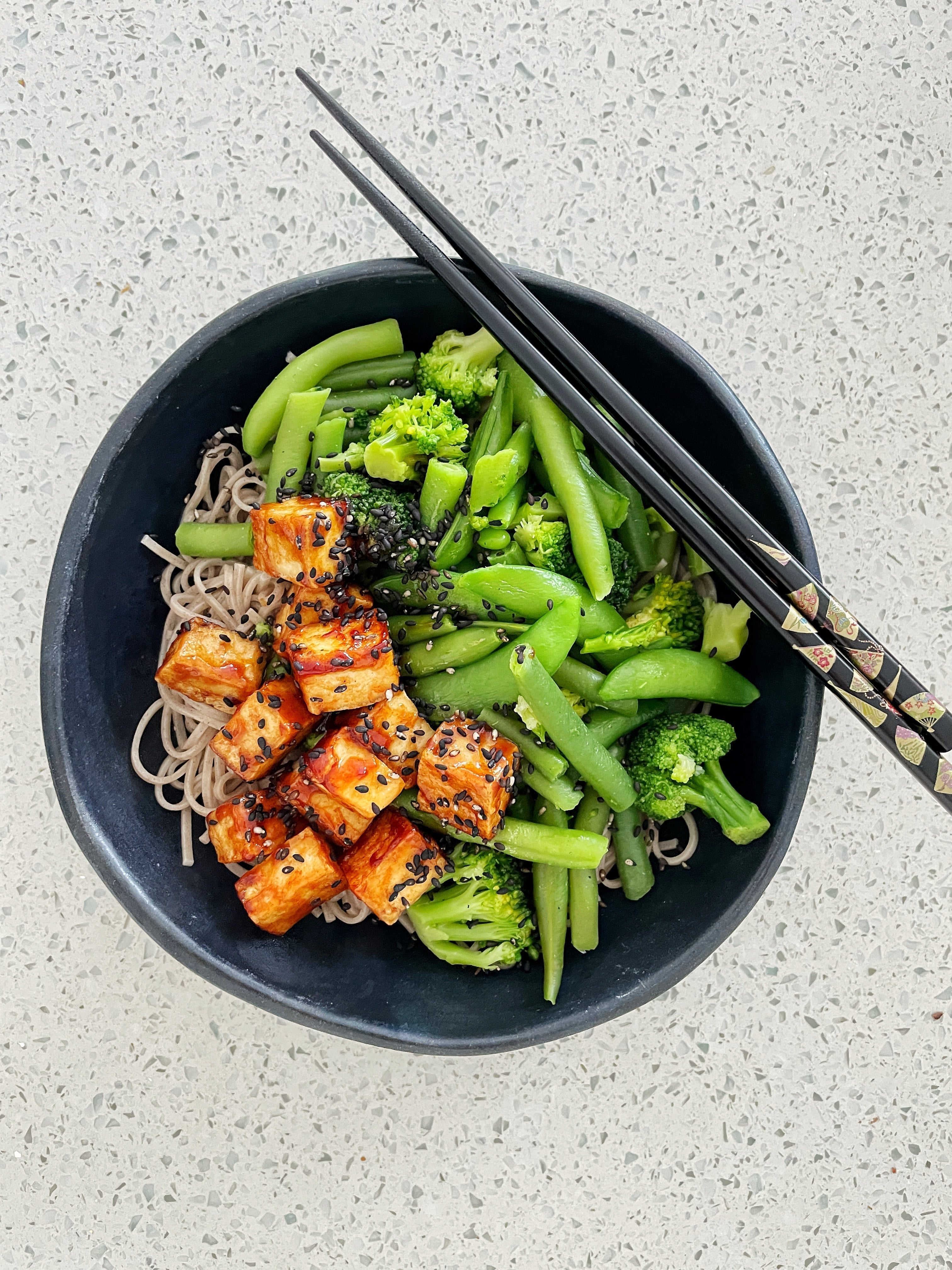 Quick Teriyaki Tofu with Soba Noodles Recipe | Healthy Lunch Ideas – MyClayTable