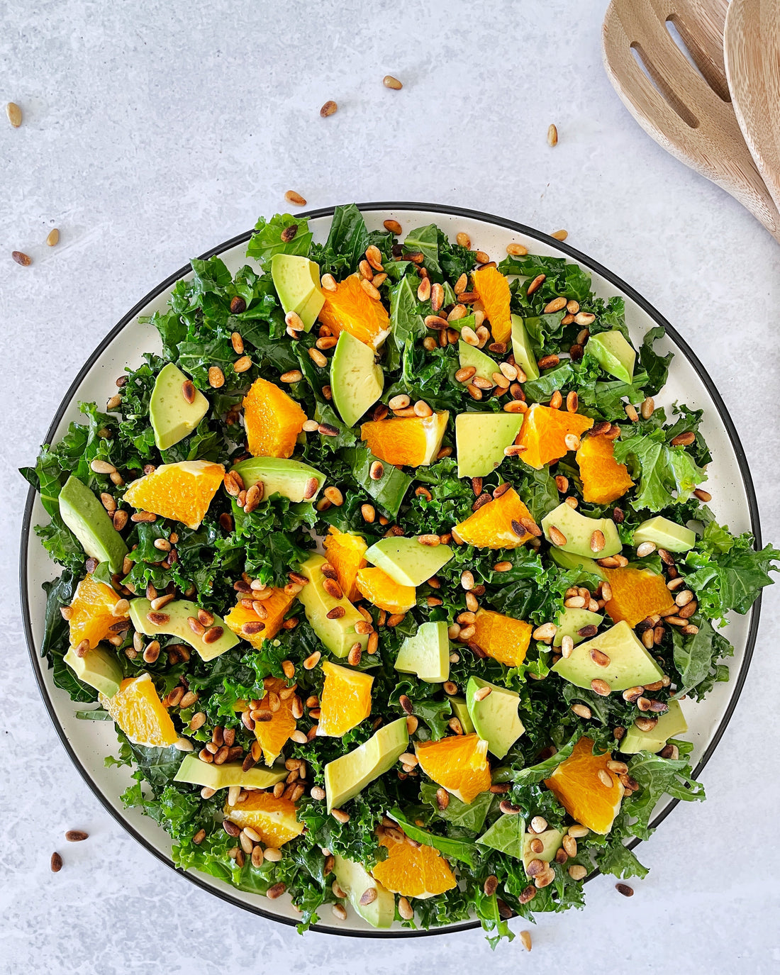Kale, Orange and Avocado Salad