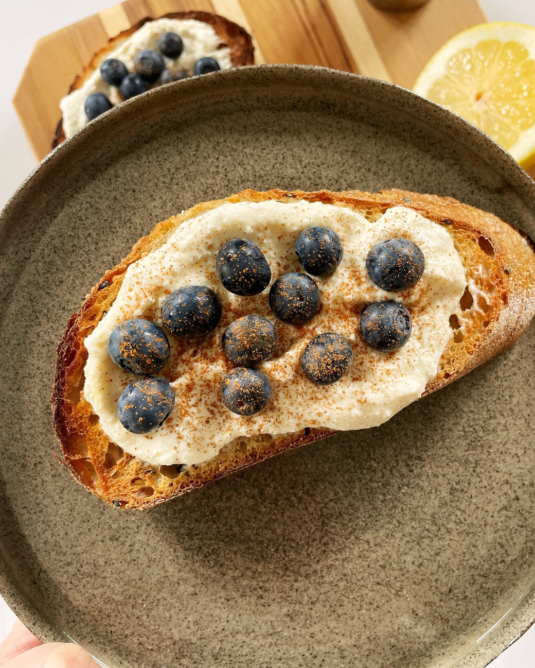 Lemon Ricotta & Blueberry Toast