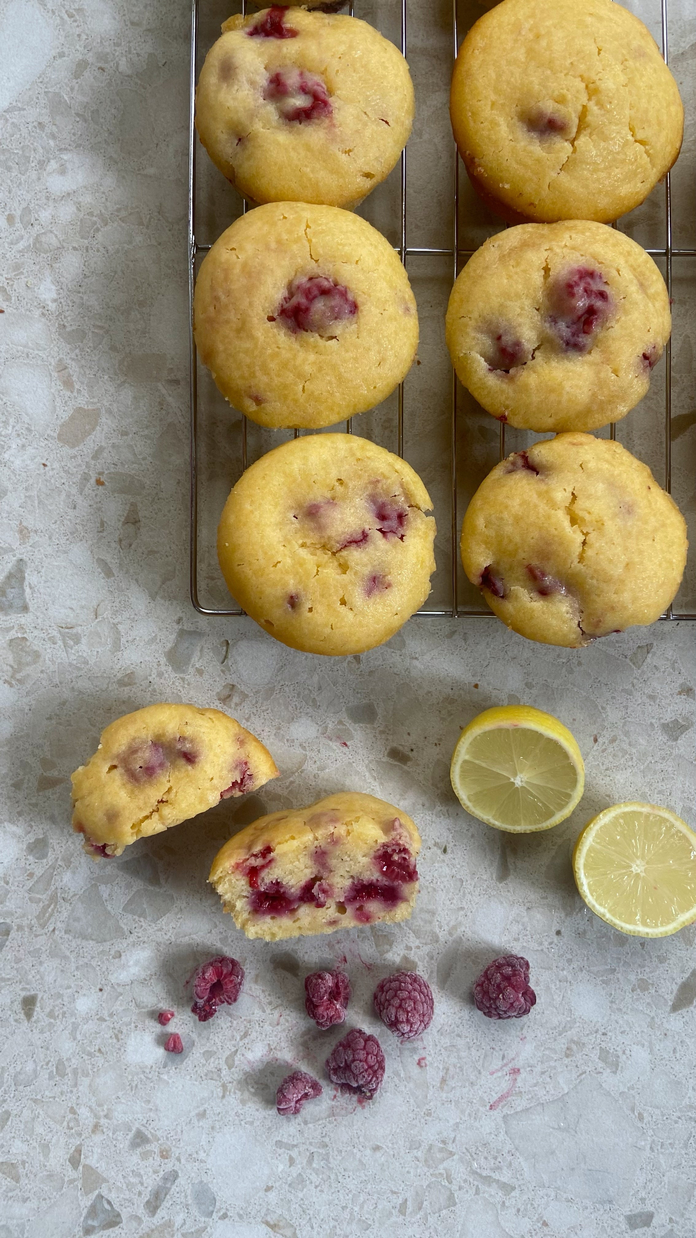 Raspberry and Lemon Muffins