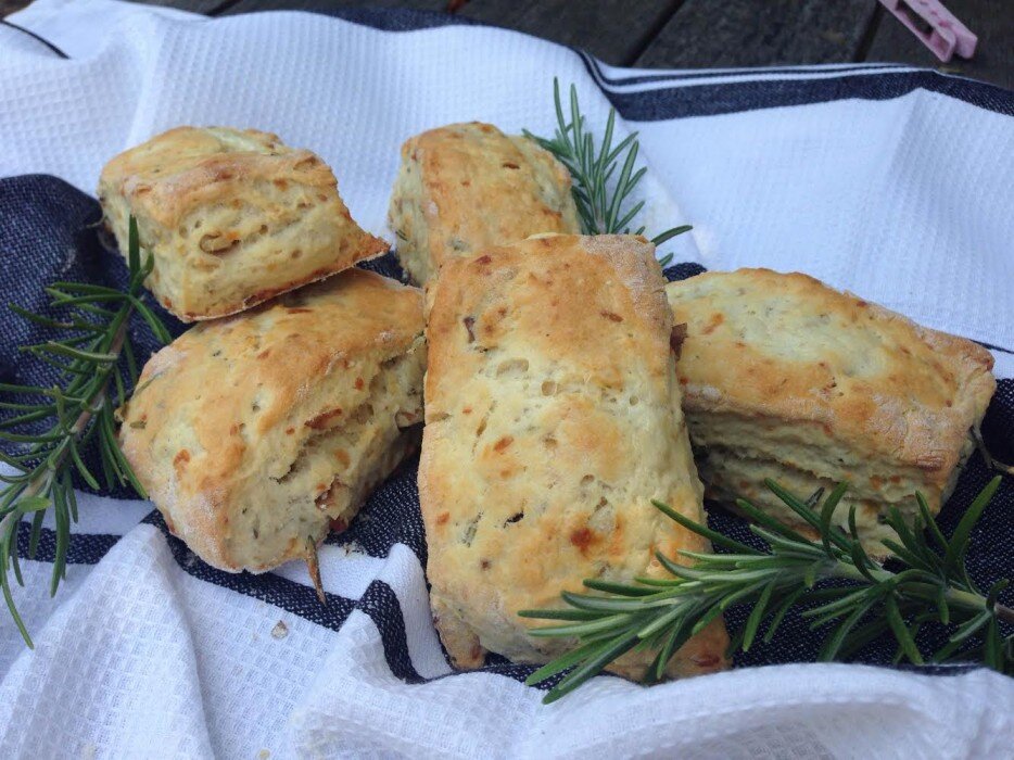 Rosemary and Walnut Scones