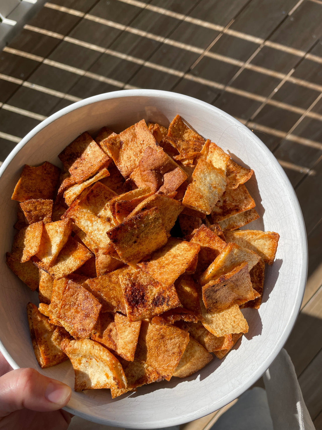 Smoked Paprika Pita Chips