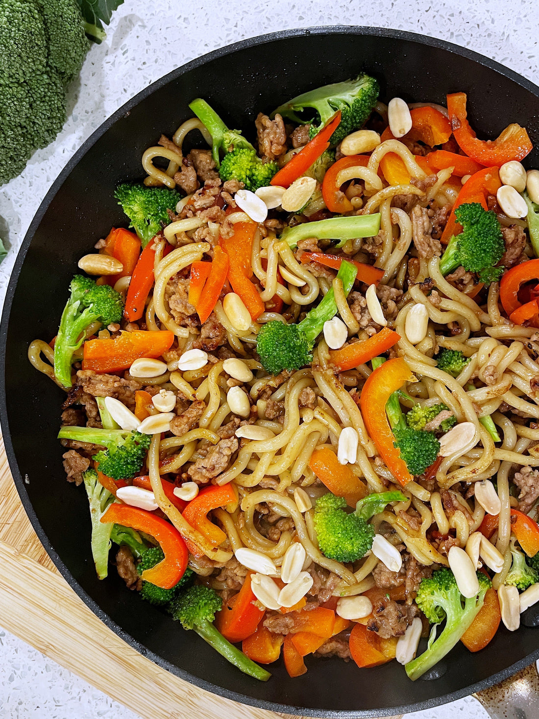 Sticky Pork with Hokkien Noodles