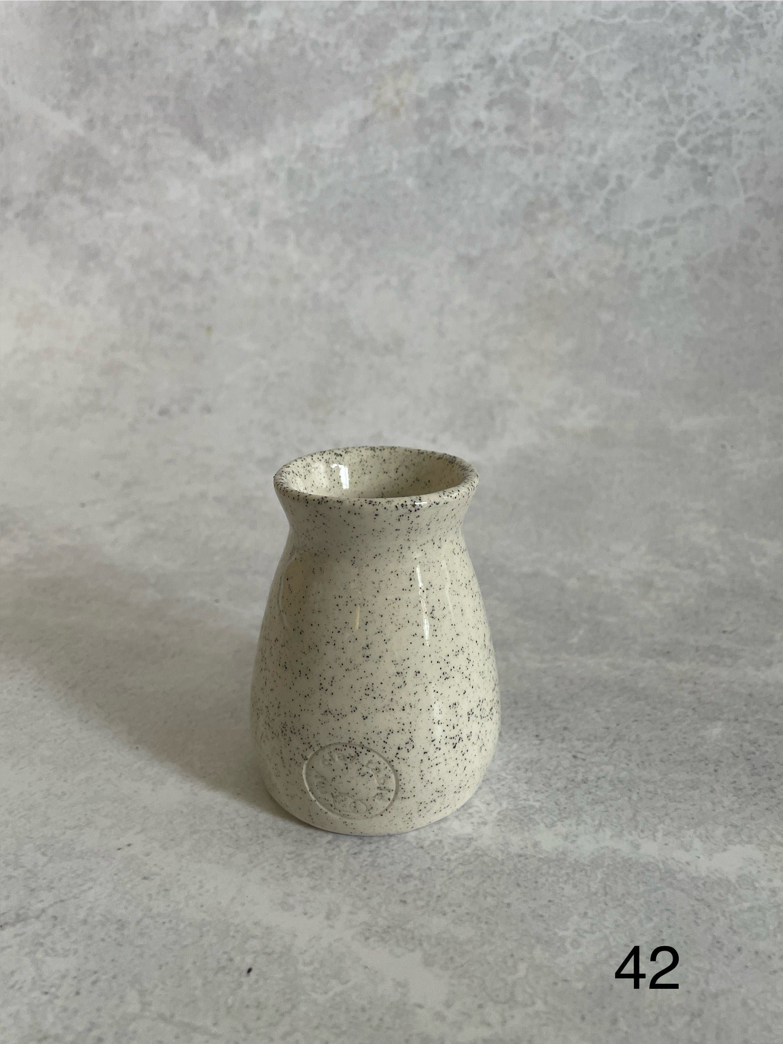Bud Vase | White Speckle