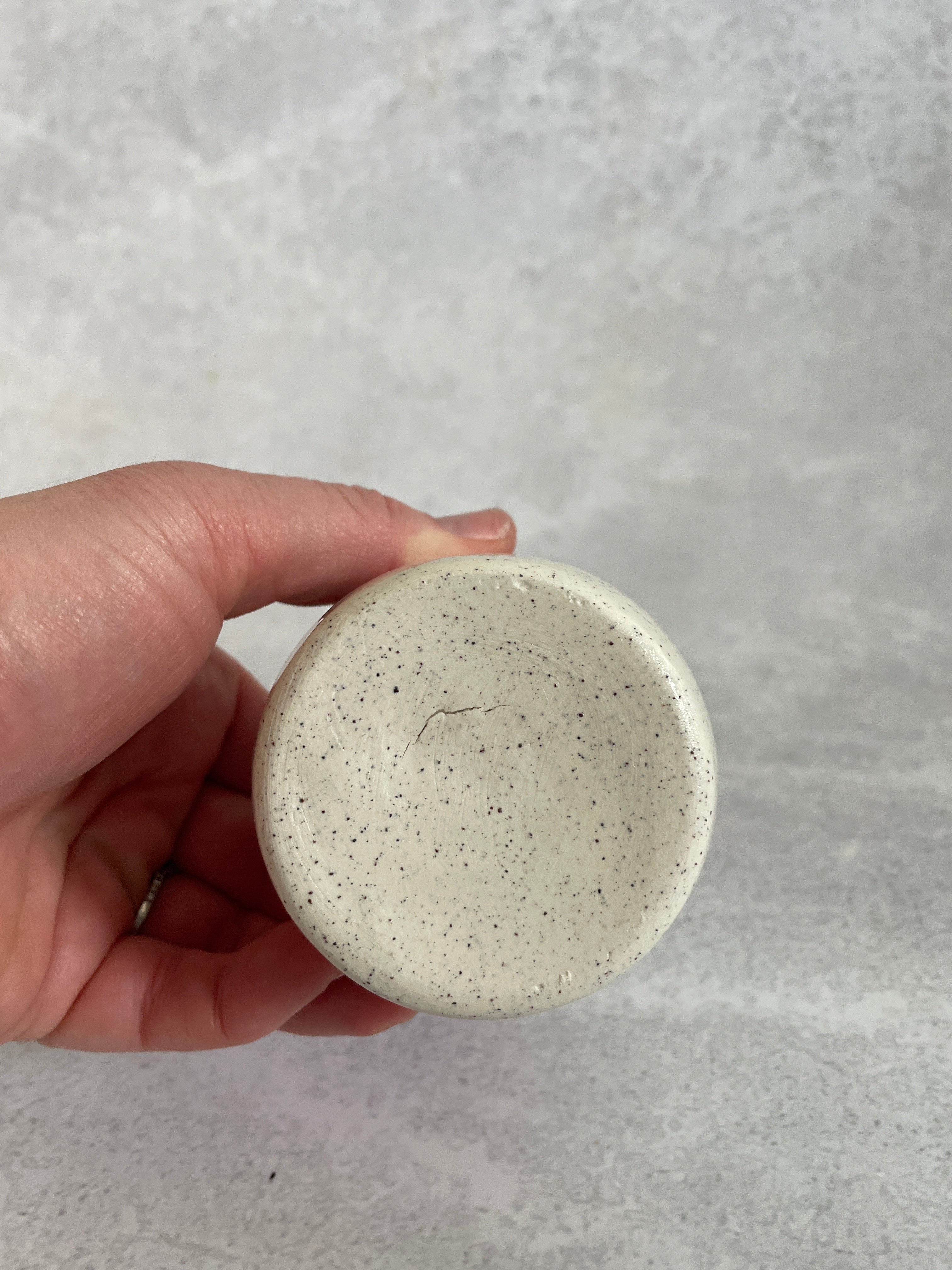 Bud Vase | White Speckle