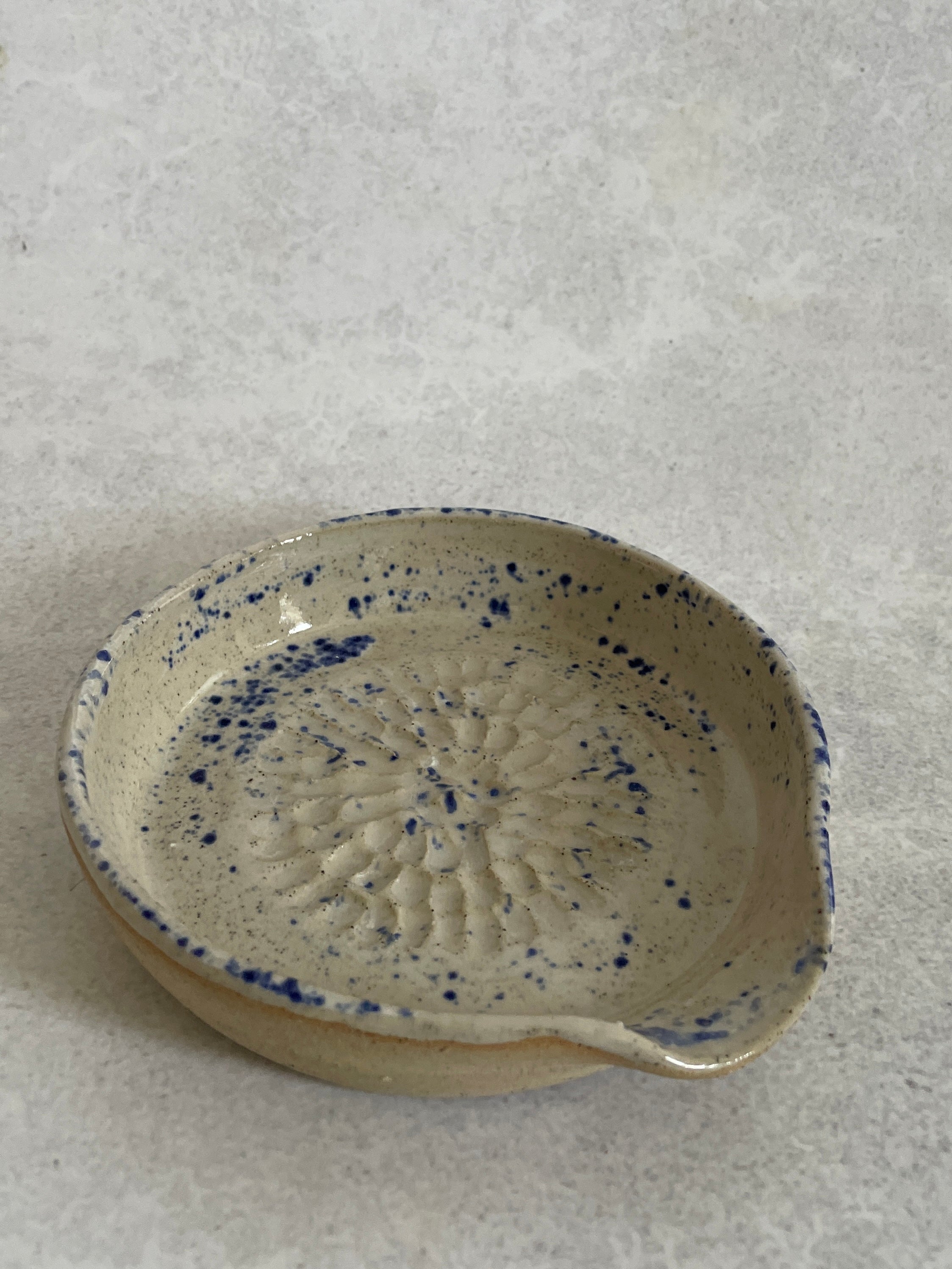 Garlic Grater | Blue Speckle