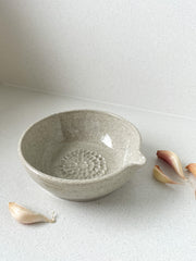 Garlic Grater Salad Dressing Bowl
