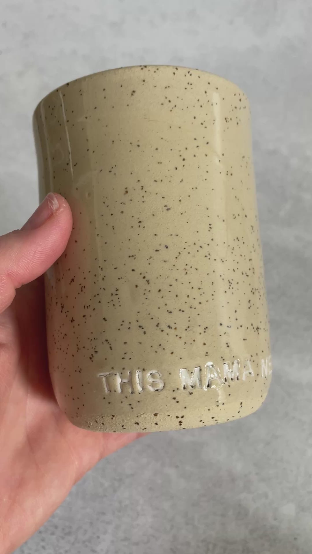 Load video: Mama Needs Coffee Tumbler | White