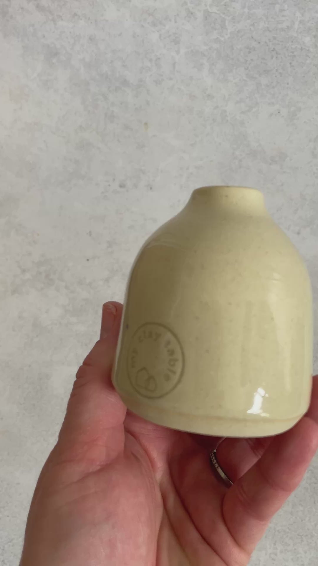 Load video: Bud Vase | Clear